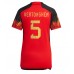 Cheap Belgium Jan Vertonghen #5 Home Football Shirt Women World Cup 2022 Short Sleeve